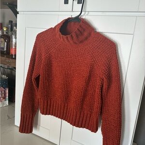 Hippie Rose Brick Red Turtleneck Sweater